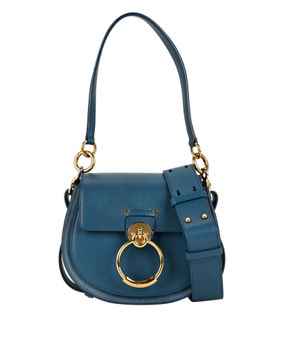Small Tess, &pound;420, Handbags, Blue, Leather, Front view
